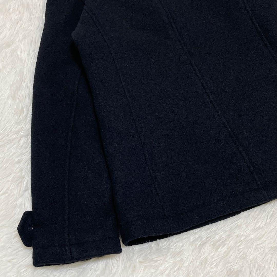 未使用級 エルヴィエプロダクションズ フランス製 ピーコート メルトン ネイビー