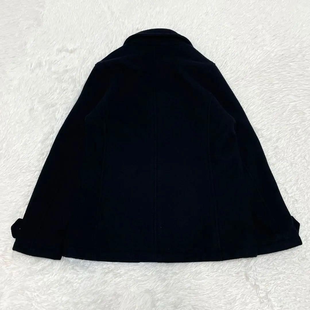 未使用級 エルヴィエプロダクションズ フランス製 ピーコート メルトン ネイビー