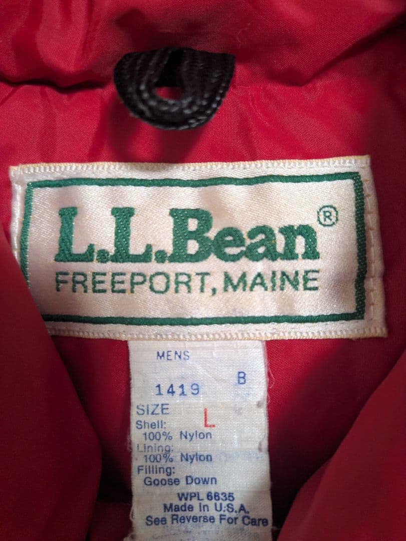 80s L.L.Bean ダウンベスト　patagoniaパフボール　usa製