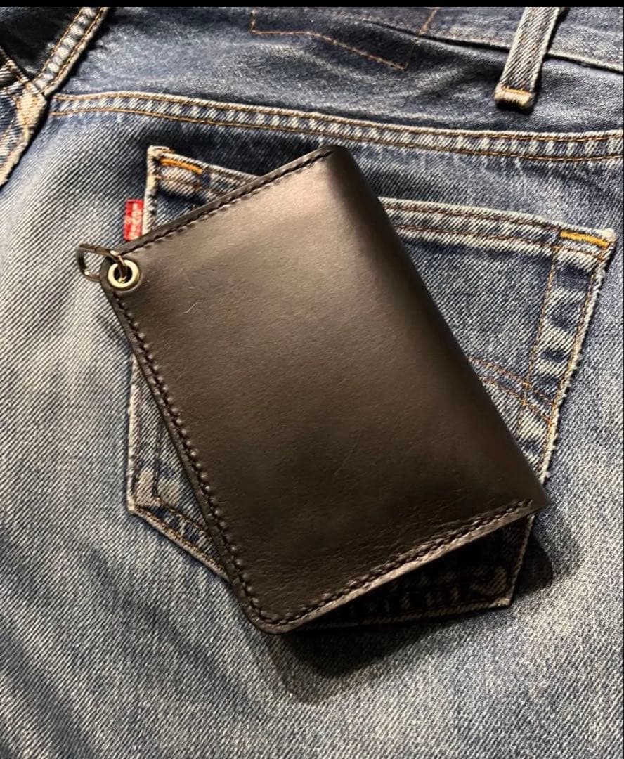 ミドルトラッカーウォレット　シルバー925アポロコンチョカスタム