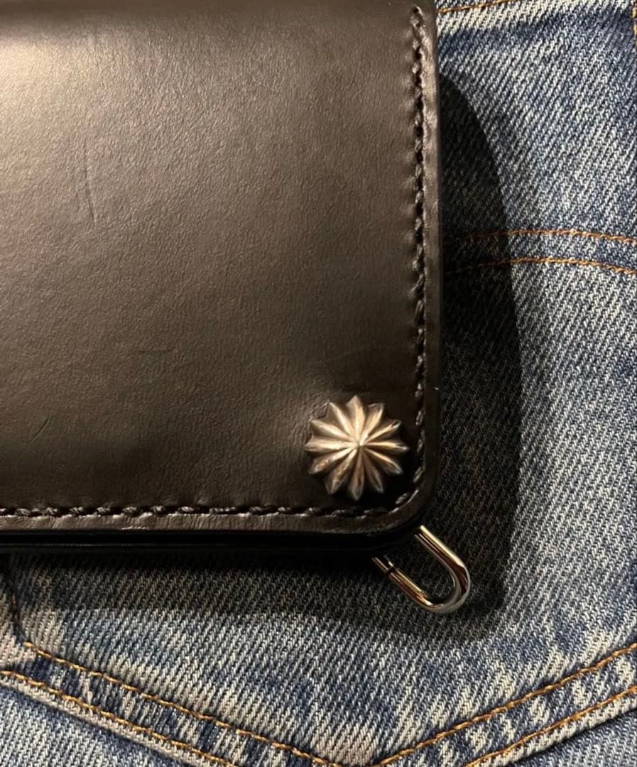 ミドルトラッカーウォレット　シルバー925アポロコンチョカスタム