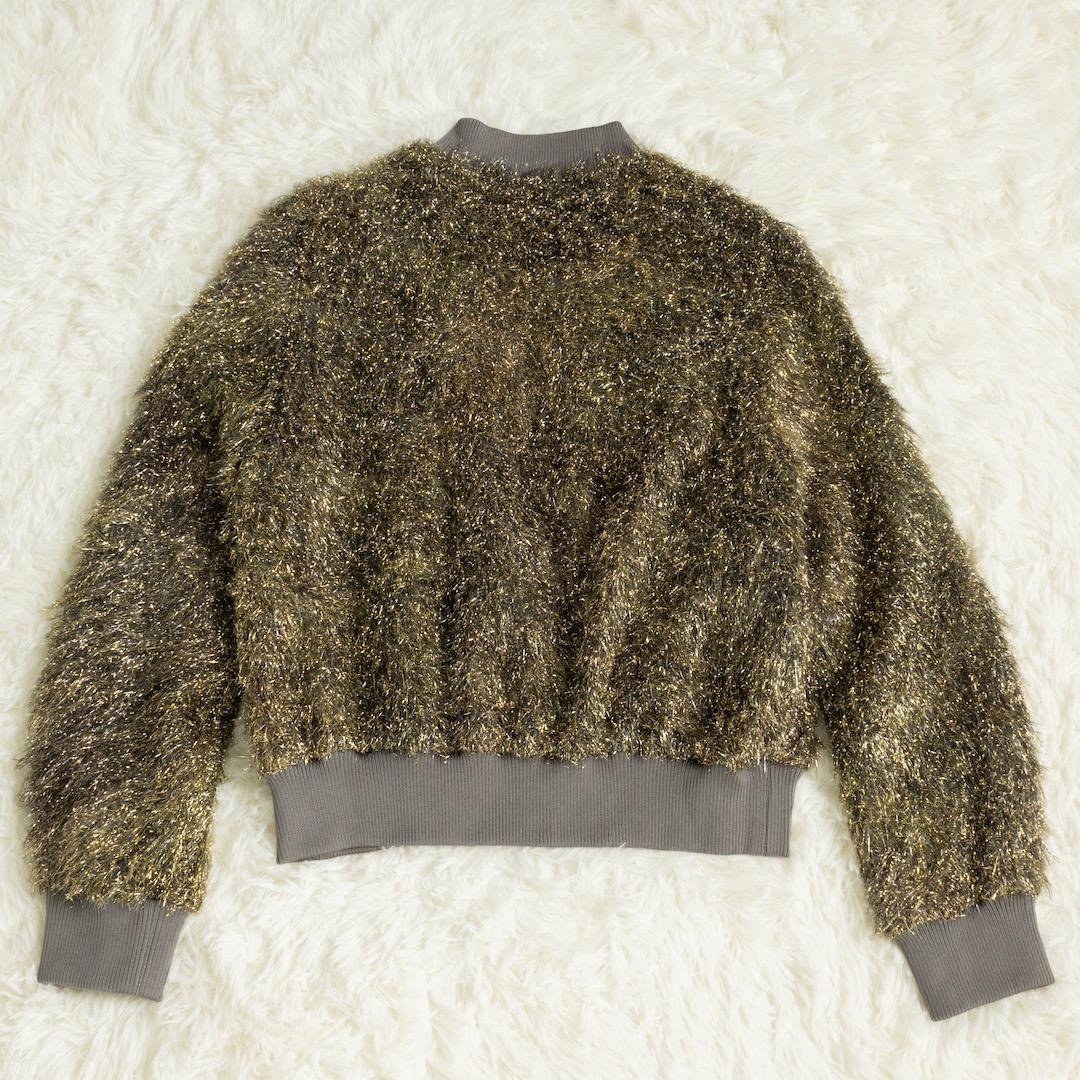 今期 saqui サキ 25AW GOLD SHAGGY BLOUSON 38