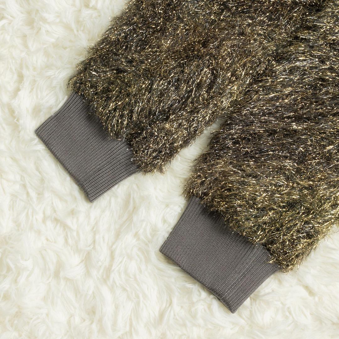 今期 saqui サキ 25AW GOLD SHAGGY BLOUSON 38