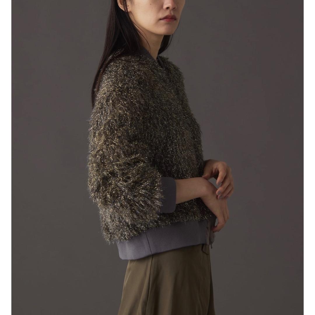 今期 saqui サキ 25AW GOLD SHAGGY BLOUSON 38