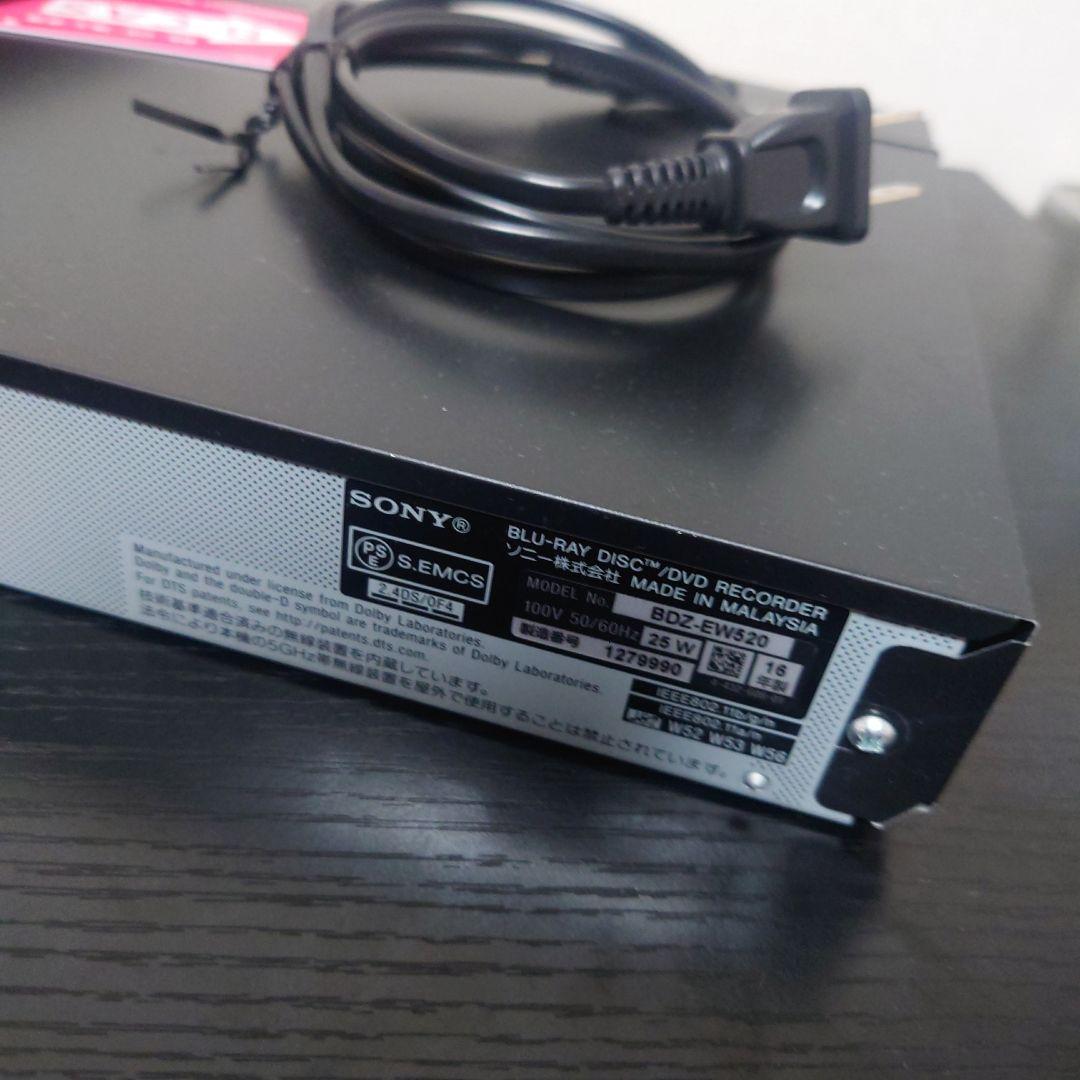 SONY BDZ-EW520 W録画対応 ブルーレイレコーダー　純正リモコン付