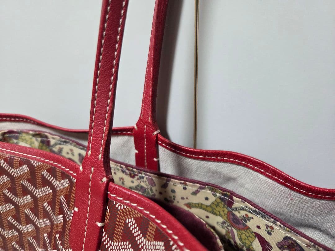 Goyard ゴヤール サンルイPM トートバック レッド