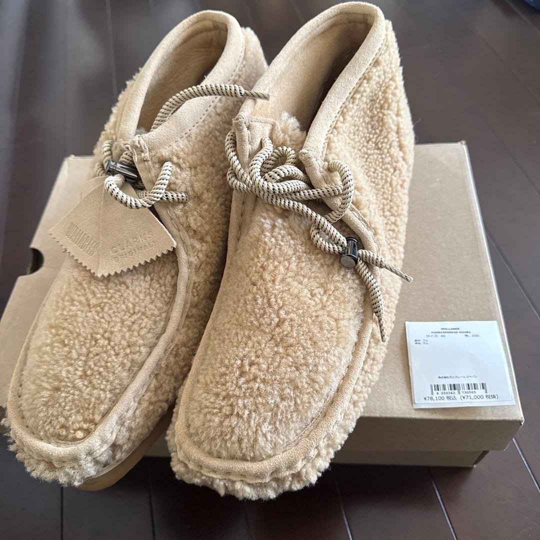 MONCLER Wallabee ベージュムートンブーツ　激安！