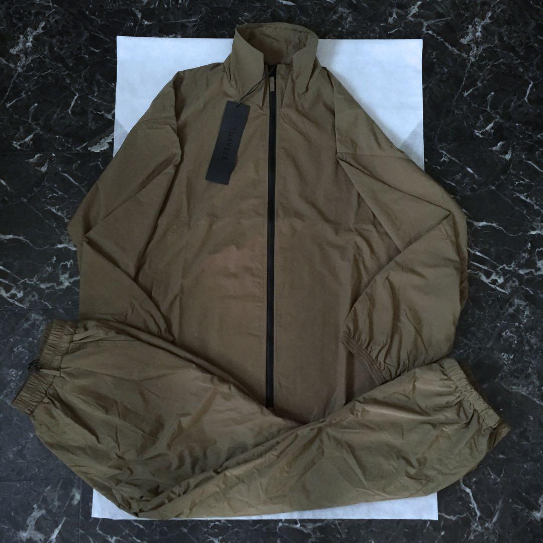 SUAVELE【ナイロンセットアップ】【トラックjk】【トラックpt】khaki