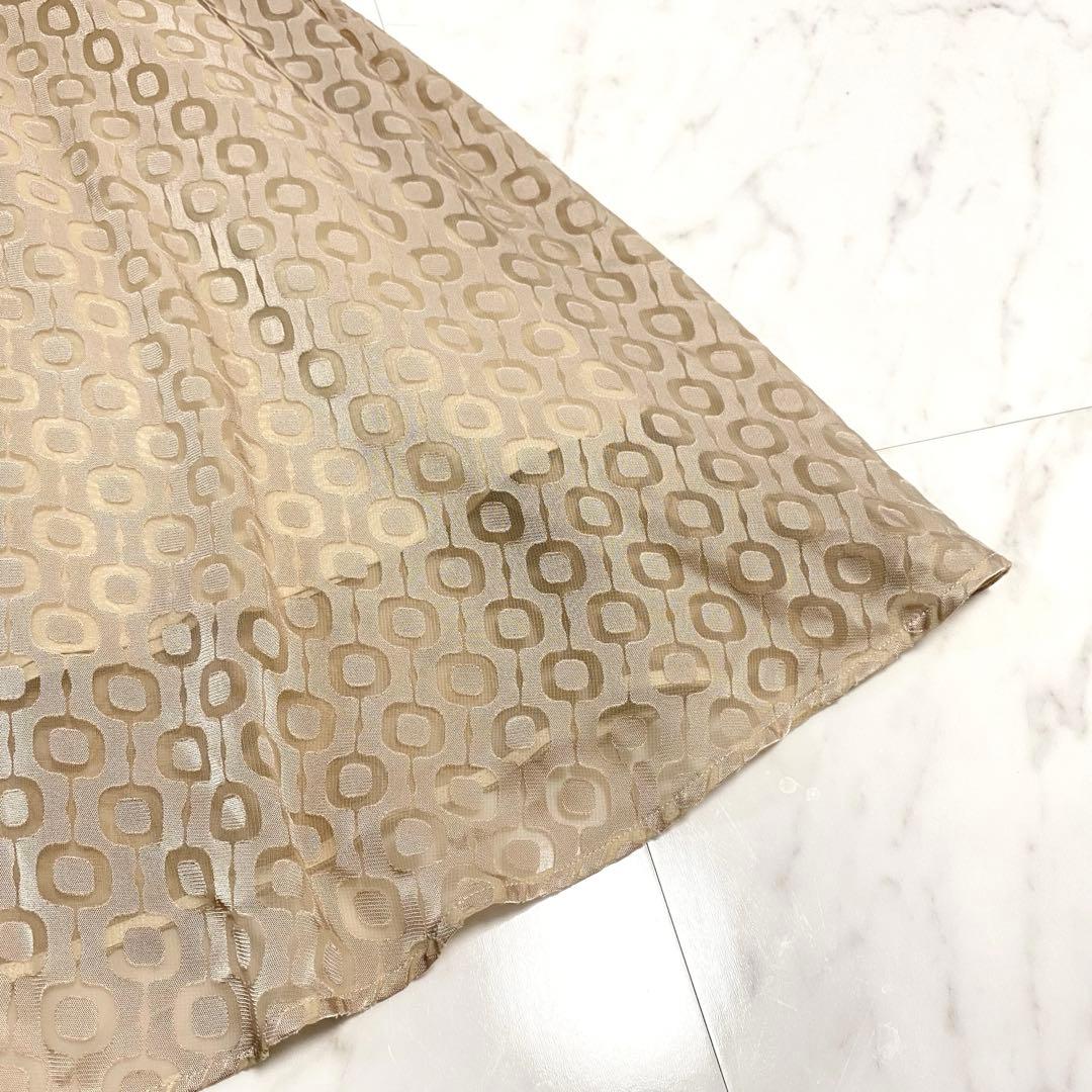 【極美品】アナイ スクエアキカオパール ワンピース ロング丈 ベージュ 人気