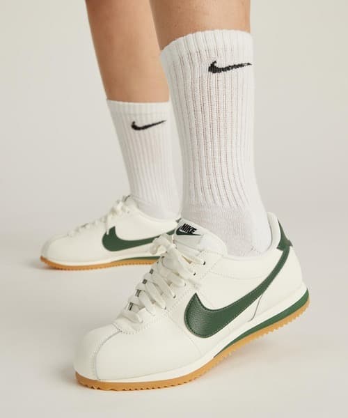 新品箱タグ付NIKE W Cortez ナイキ コルテッツ セイル/グリーン