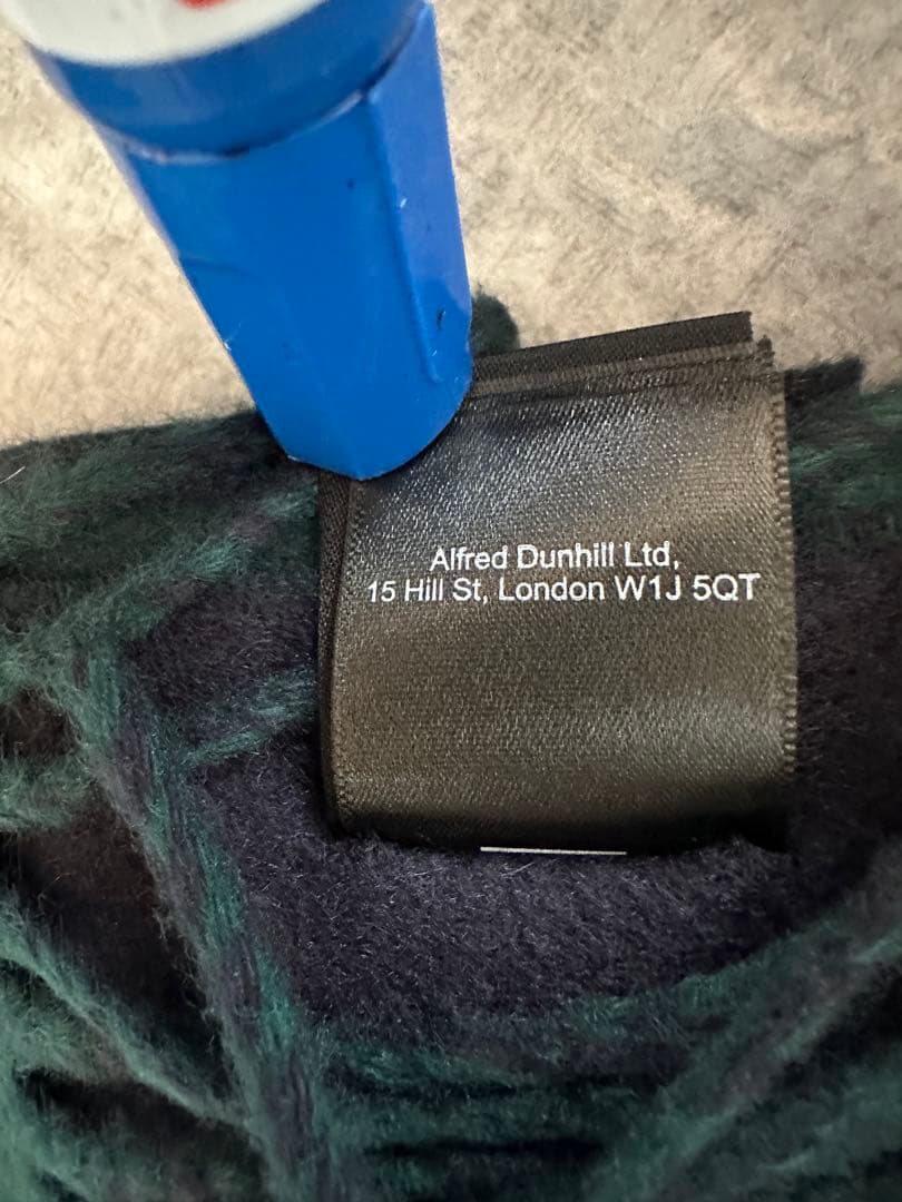 【新品】dunhill ダークグリーン マフラー ギフトボックス付き