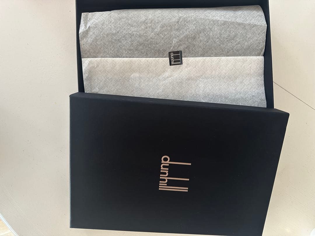 【新品】dunhill ダークグリーン マフラー ギフトボックス付き