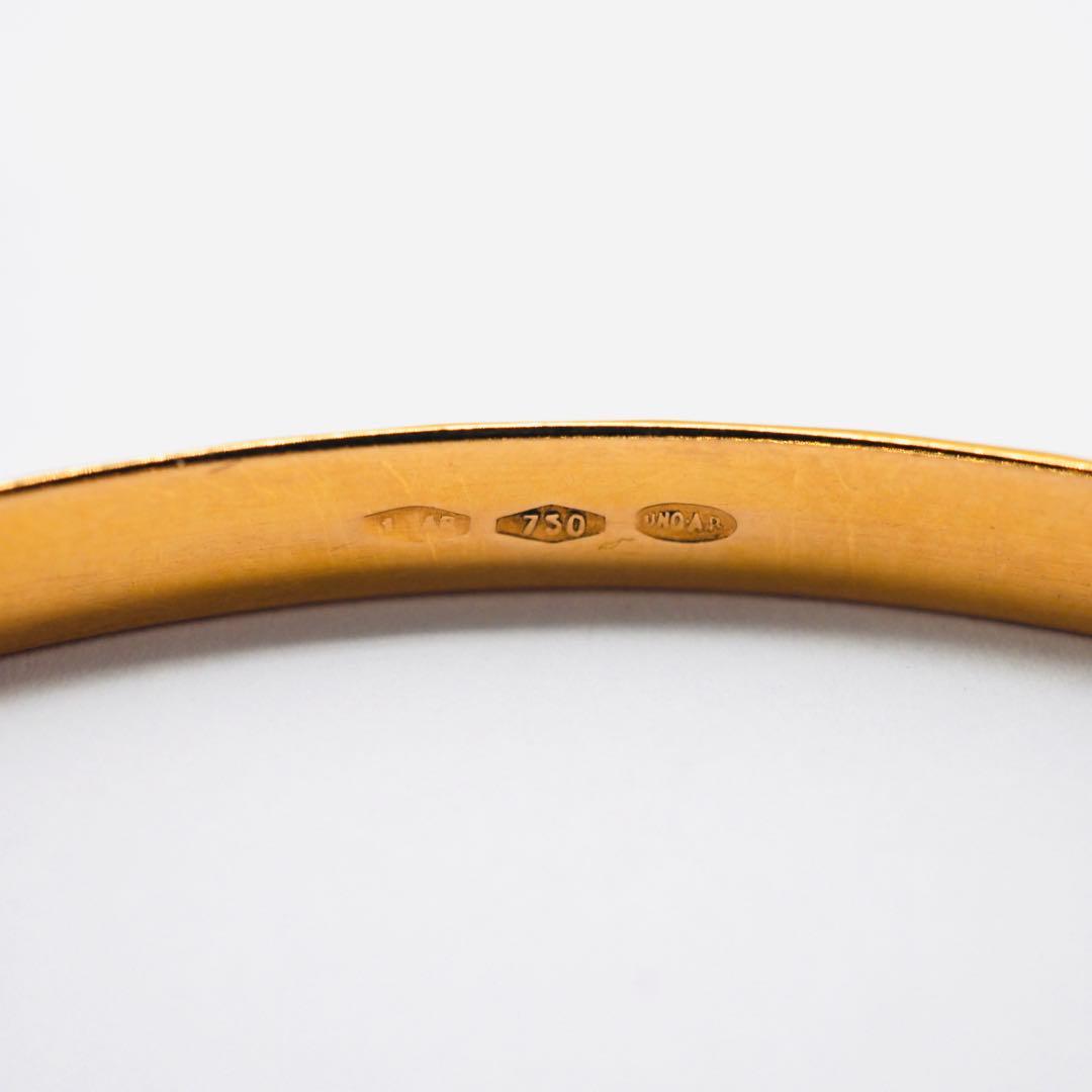 【UNOAERRE】K18YG バングル