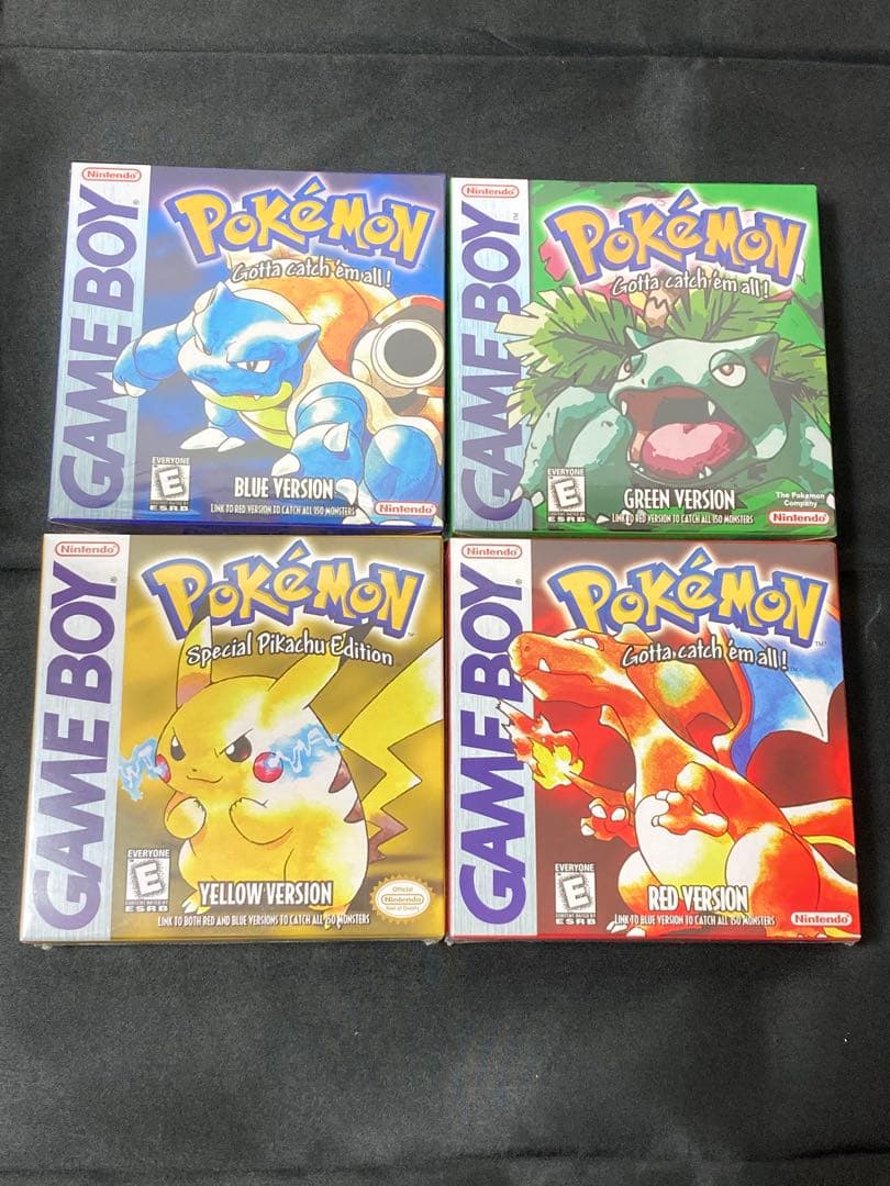 GBC ポケットモンスター　赤　青　緑　黄色　ピカチュウ　未開封　北米版