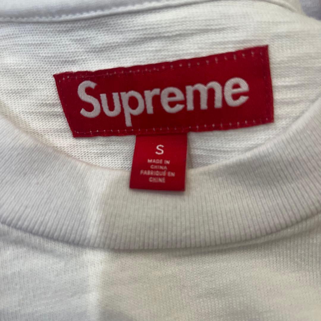 Supreme ロゴ Tシャツ Sサイズ ホワイト