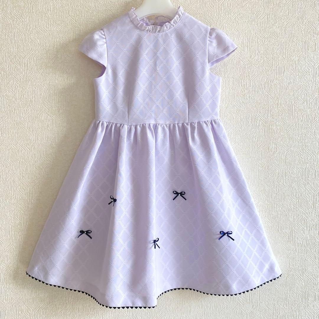 大人気♡パープル×ネイビー＊130サイズ 入学 卒園 女の子 フォーマル 受験