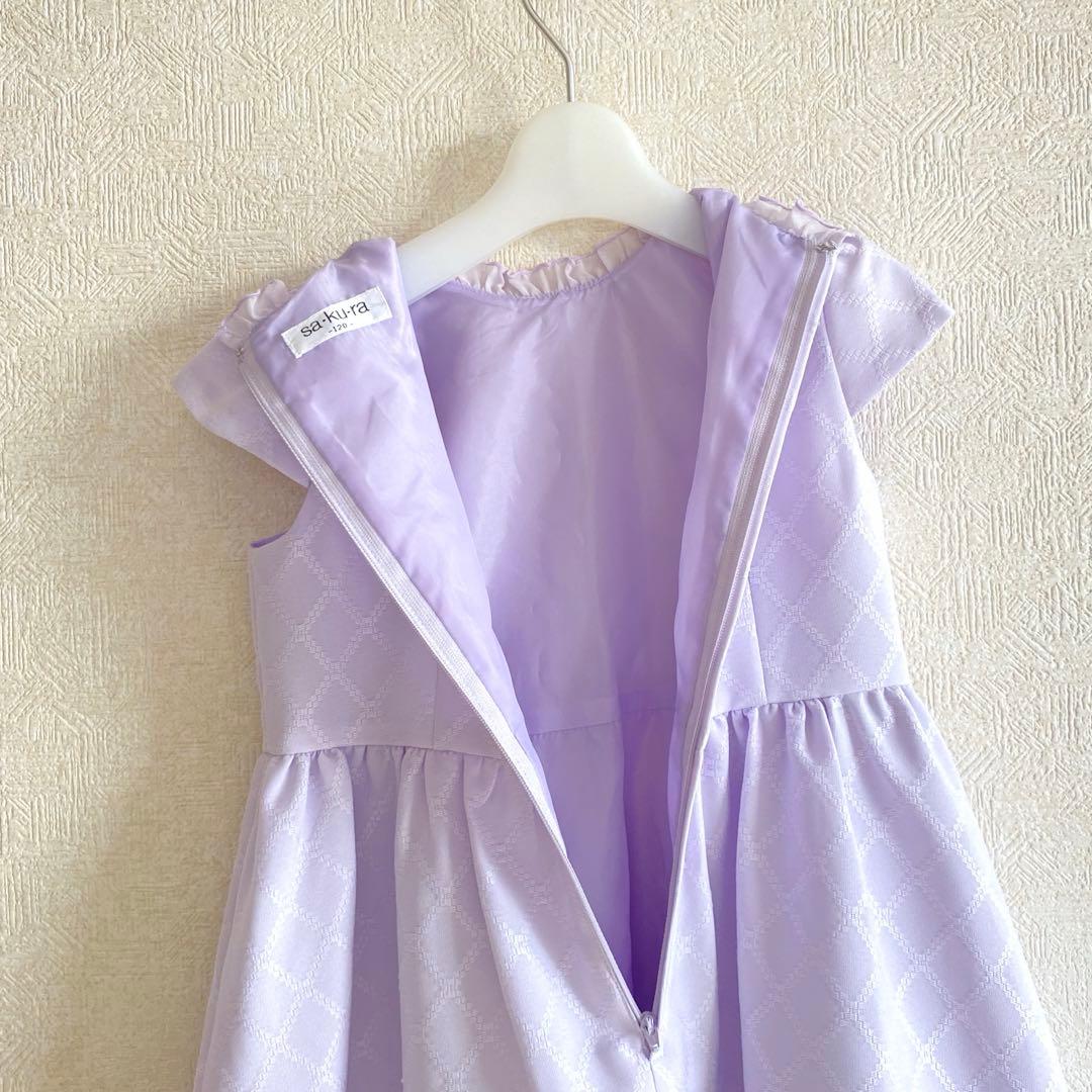 大人気♡パープル×ネイビー＊130サイズ 入学 卒園 女の子 フォーマル 受験