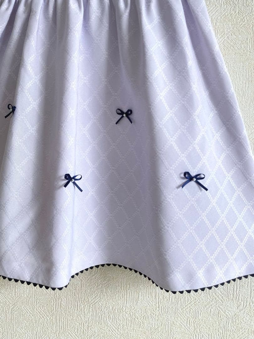 大人気♡パープル×ネイビー＊130サイズ 入学 卒園 女の子 フォーマル 受験