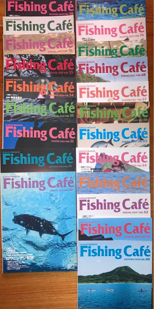 Fishing Cafe 40冊セット 釣り フィッシング雑誌　SHIMANO