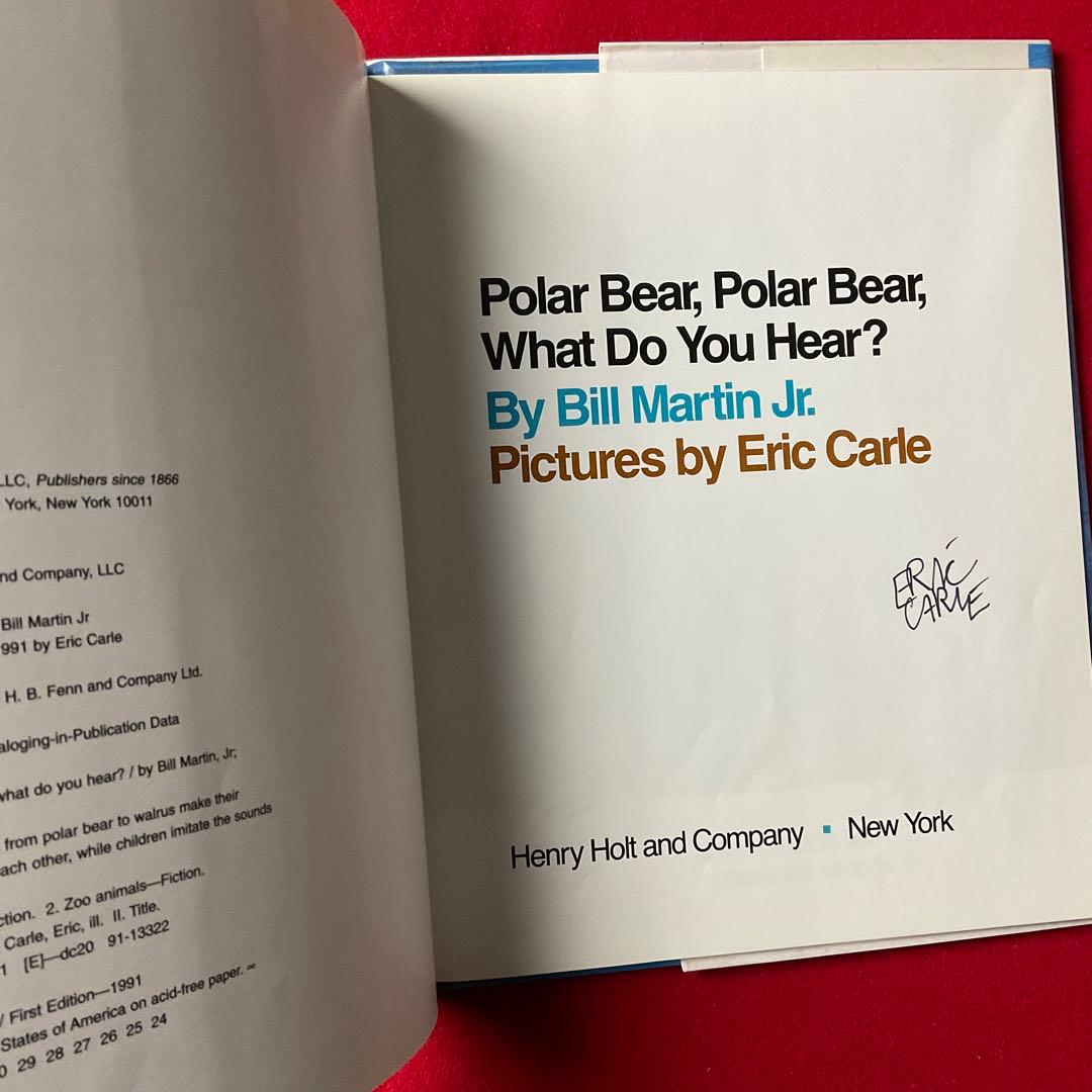 エリックカール 直筆サイン入り Eric Carle 洋書絵本 オークション入手