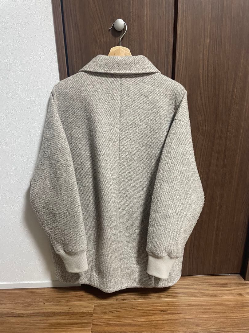 アダムエロペ　【サステナブル】ツイードボンディングコーディガン