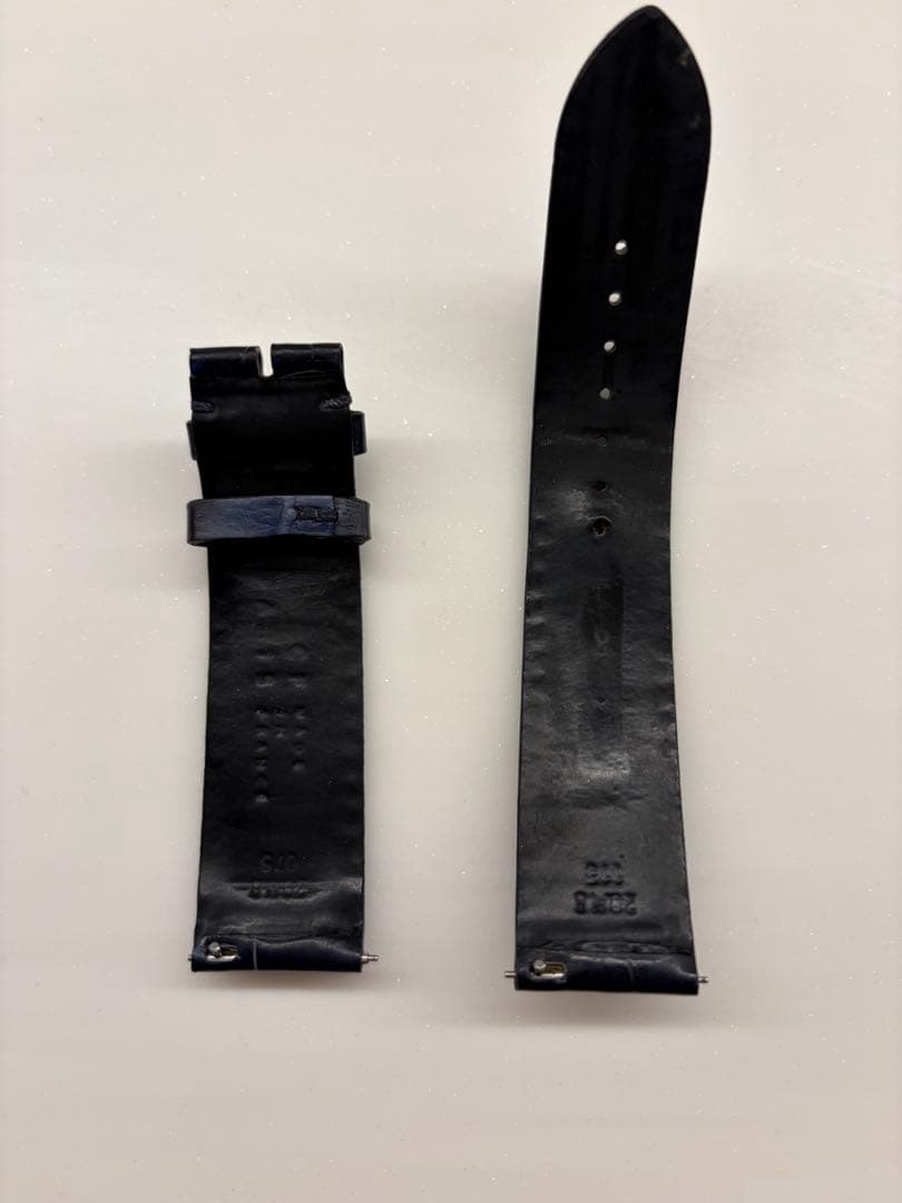 【値下げ】カミーユフォルネ　アリゲーター竹斑　ダークネイビー20/18 数回使用