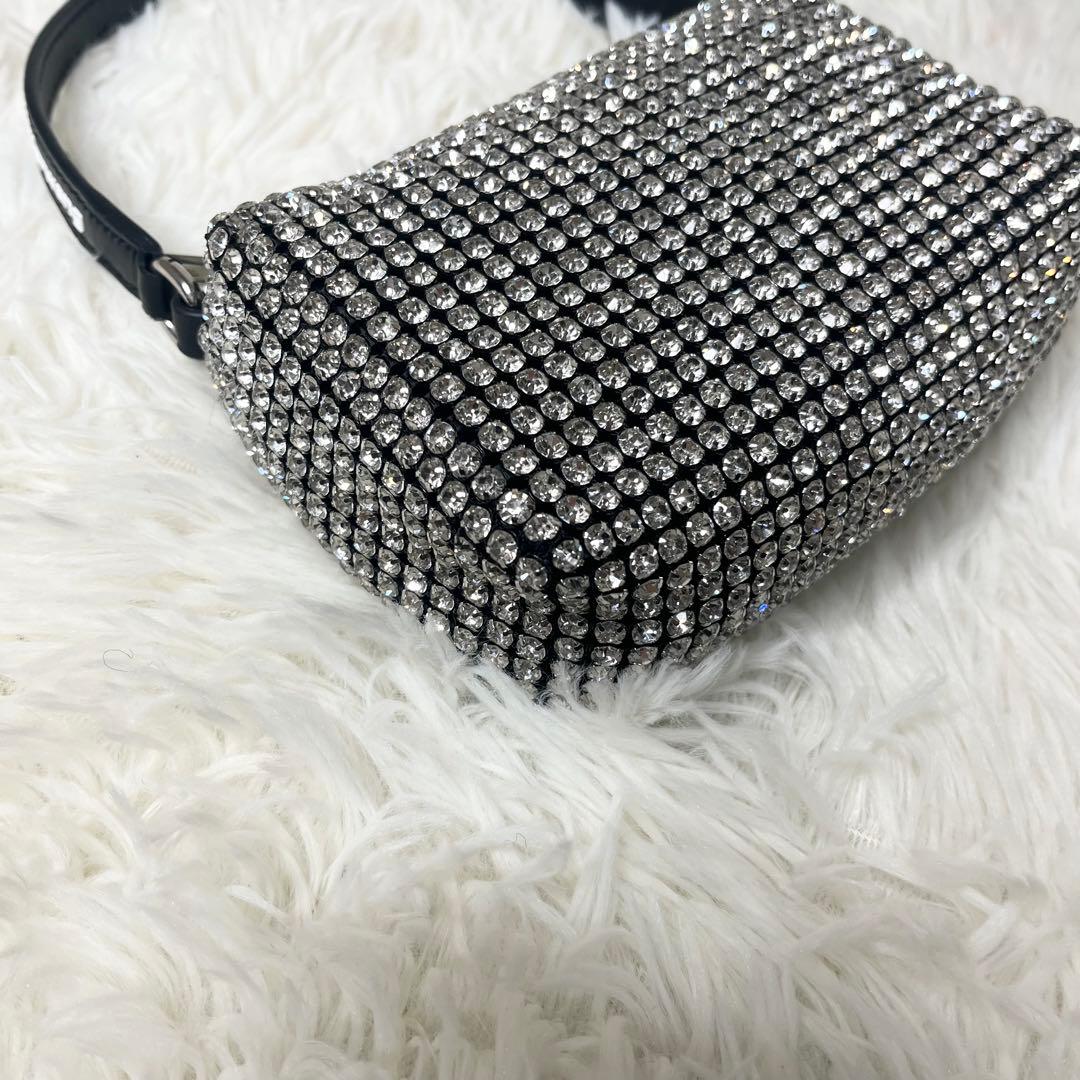 【美品】 アレキサンダーワン heiress ラインストーンメッシュポーチ