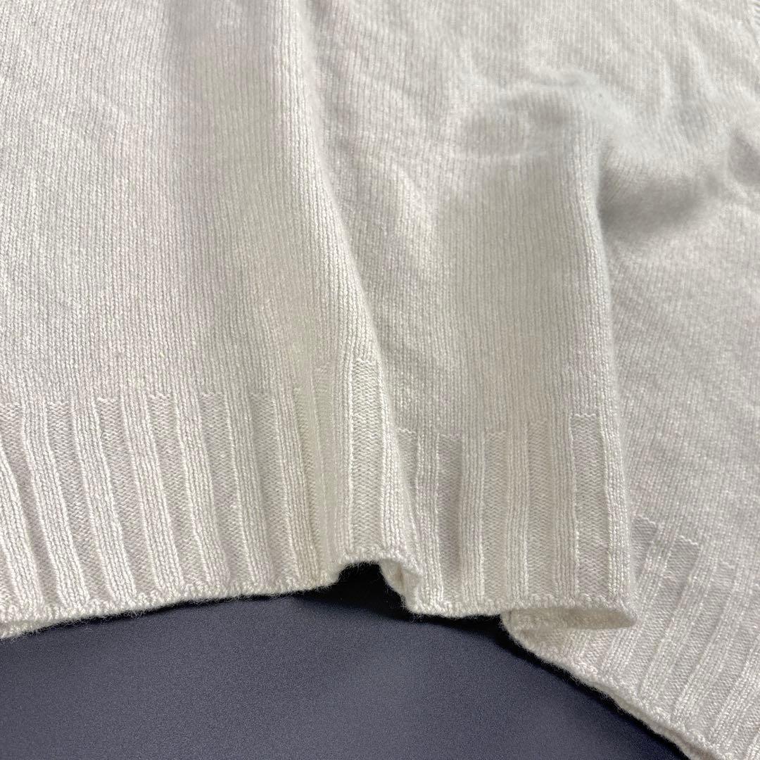 美品✨マーガレットハウエル ロールネック ニットベスト カシミヤ混 ライトグレー