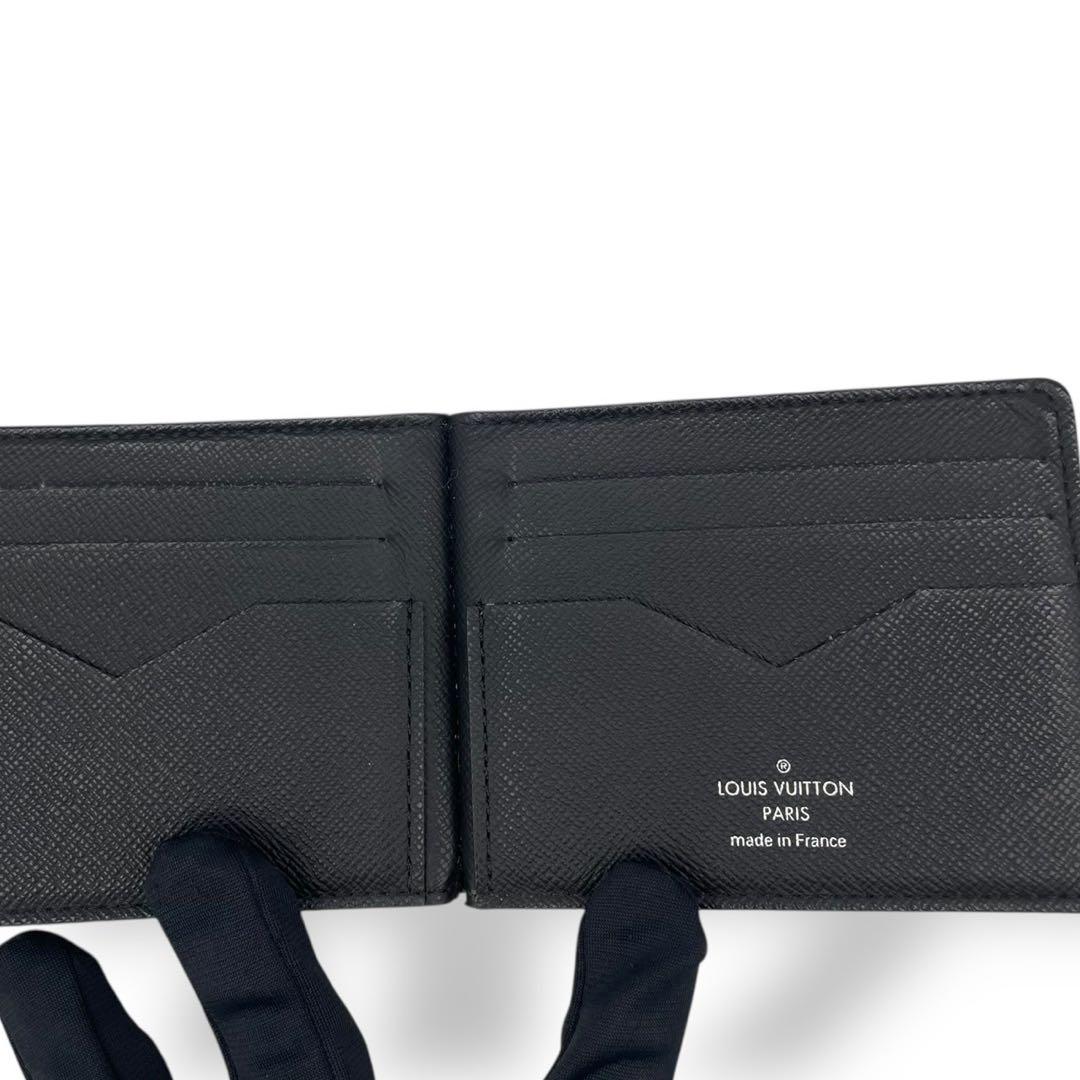 美品 4779 LOUIS VUITTON ヴィトン マネークリップ ブラック