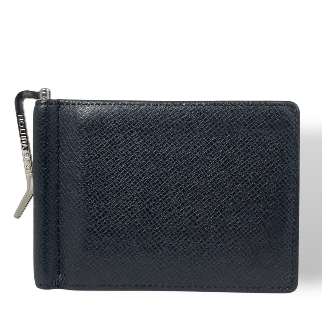 美品 4779 LOUIS VUITTON ヴィトン マネークリップ ブラック