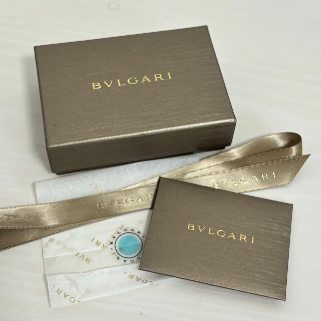 付属品付き ブルガリキーケース 6連フック ダークグレー レザー サークルロゴ