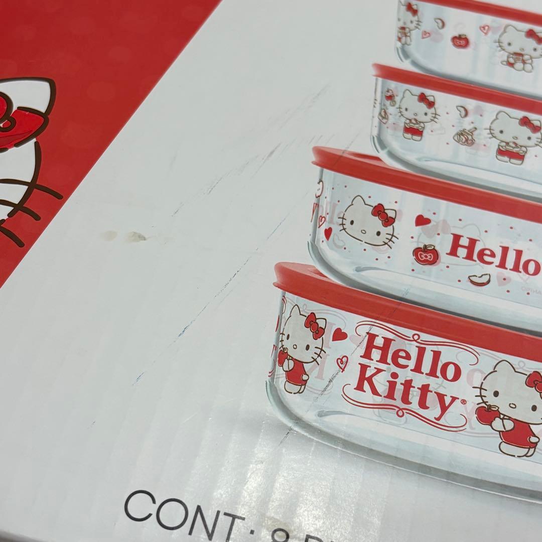 Hello Kitty 食品保存容器 セット　ハローキティ　パイレックス