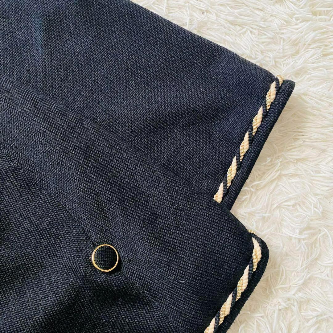 極美品 Luigi Botto製 高級メリノウール ラメ刺繍 大判ポンチョ 3L