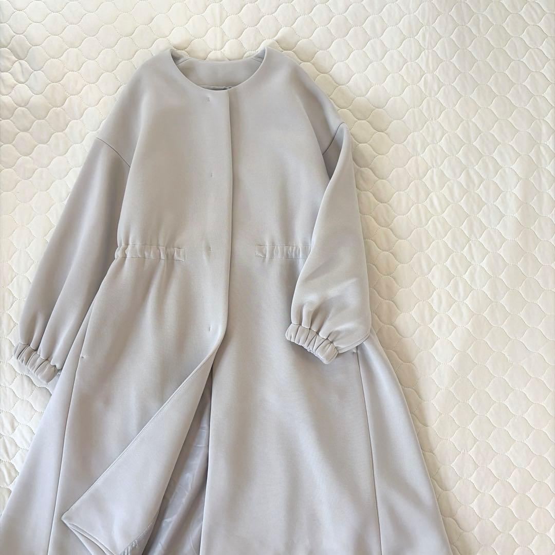 【24SS美品】BEARDSLEY ダンボールギャザーコート　ベージュ