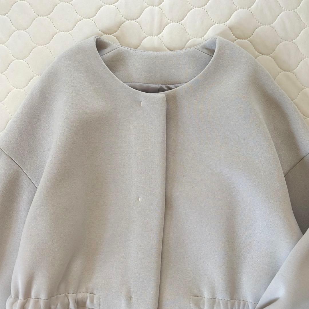 【24SS美品】BEARDSLEY ダンボールギャザーコート　ベージュ