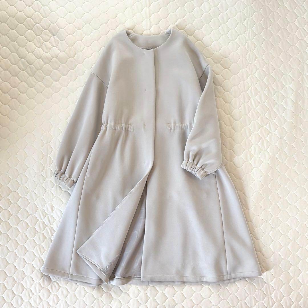 【24SS美品】BEARDSLEY ダンボールギャザーコート　ベージュ