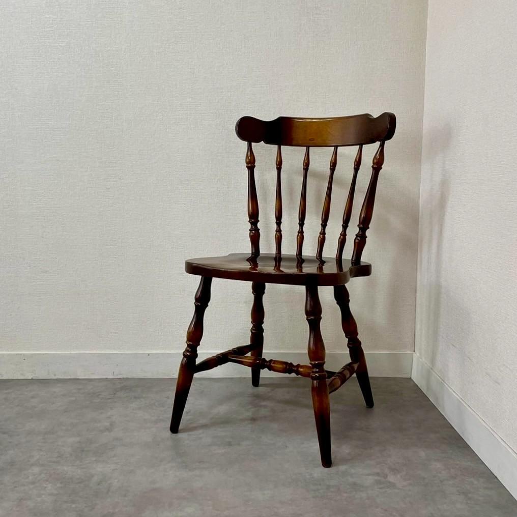 飛騨産業 キツツキマーク ウィンザーチェア 無垢材 国産家具 ヴィンテージ B