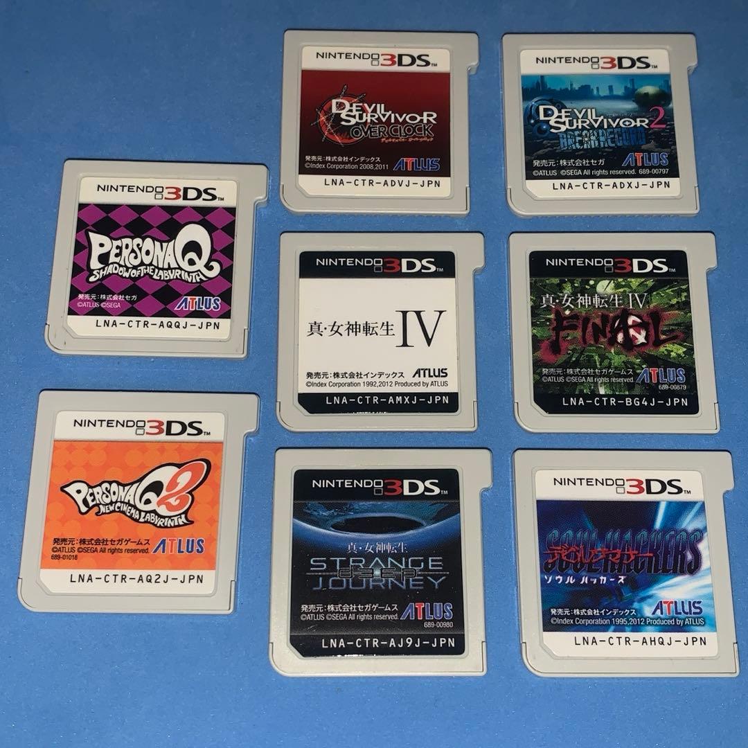 3DS 女神転生・ペルソナQ・ソウルハッカーズ・デビルサバイバー まとめ売り