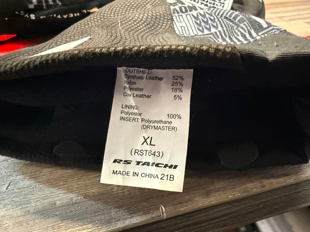 RS TAICHI タイチ RST643 電熱グローブ e-HEAT サイズXL