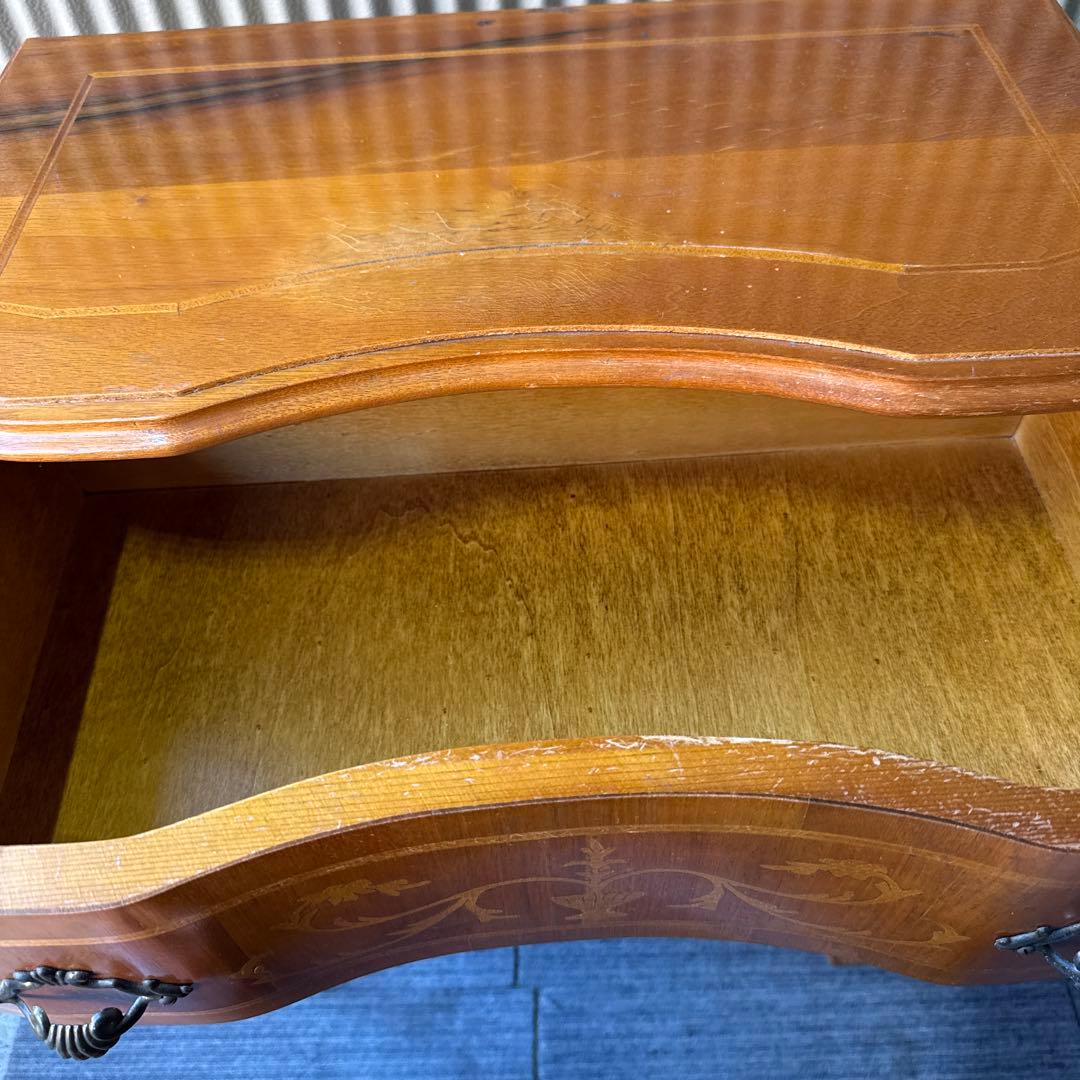 木製チェスト 3段 引き出し付き　北欧風サイドボード