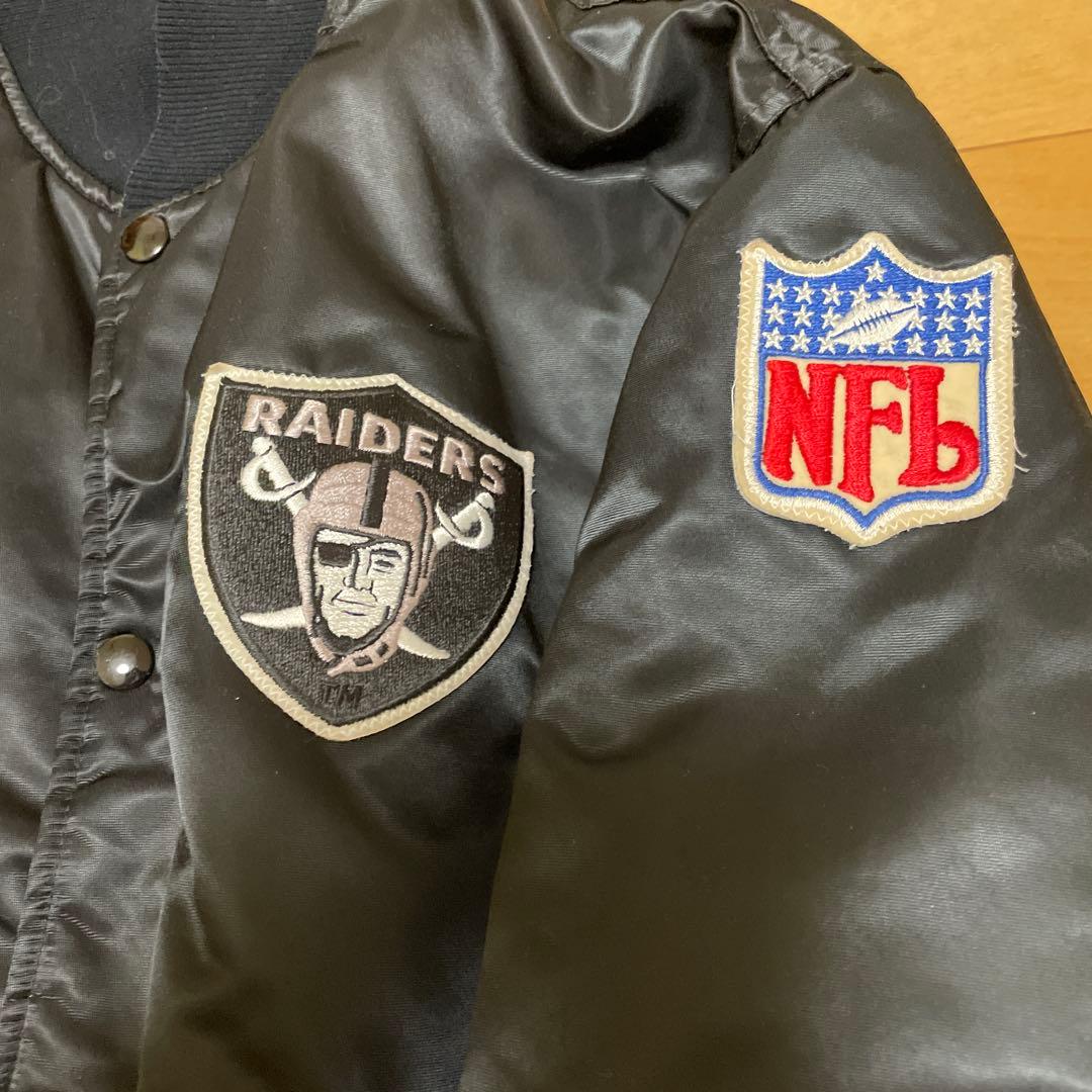 RAIDERS NFL スタジャン シルバー　ブラックのリバーシブル