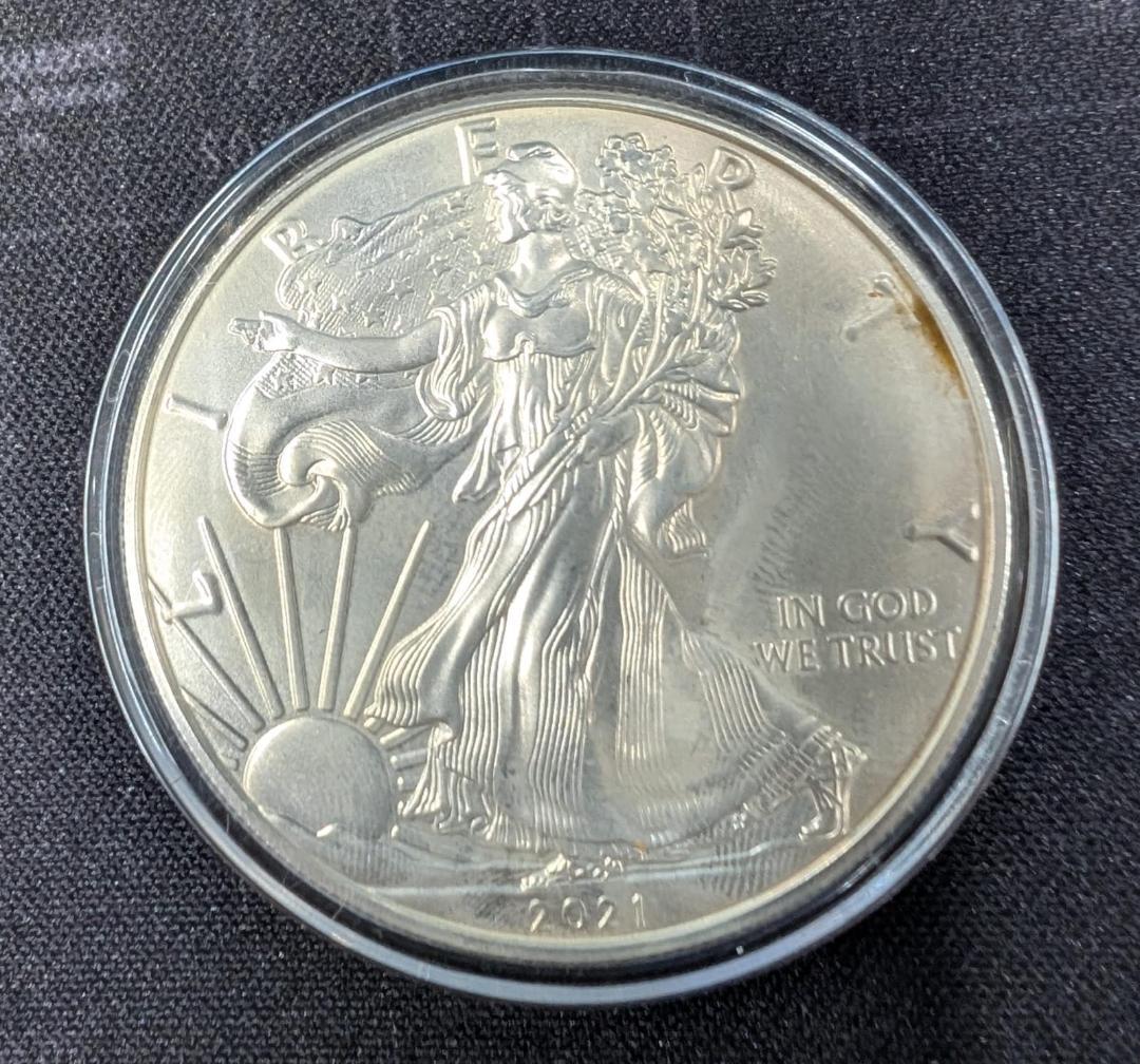 アメリカ 2021 イーグル 1ドル 1オンス 銀貨 【1枚】