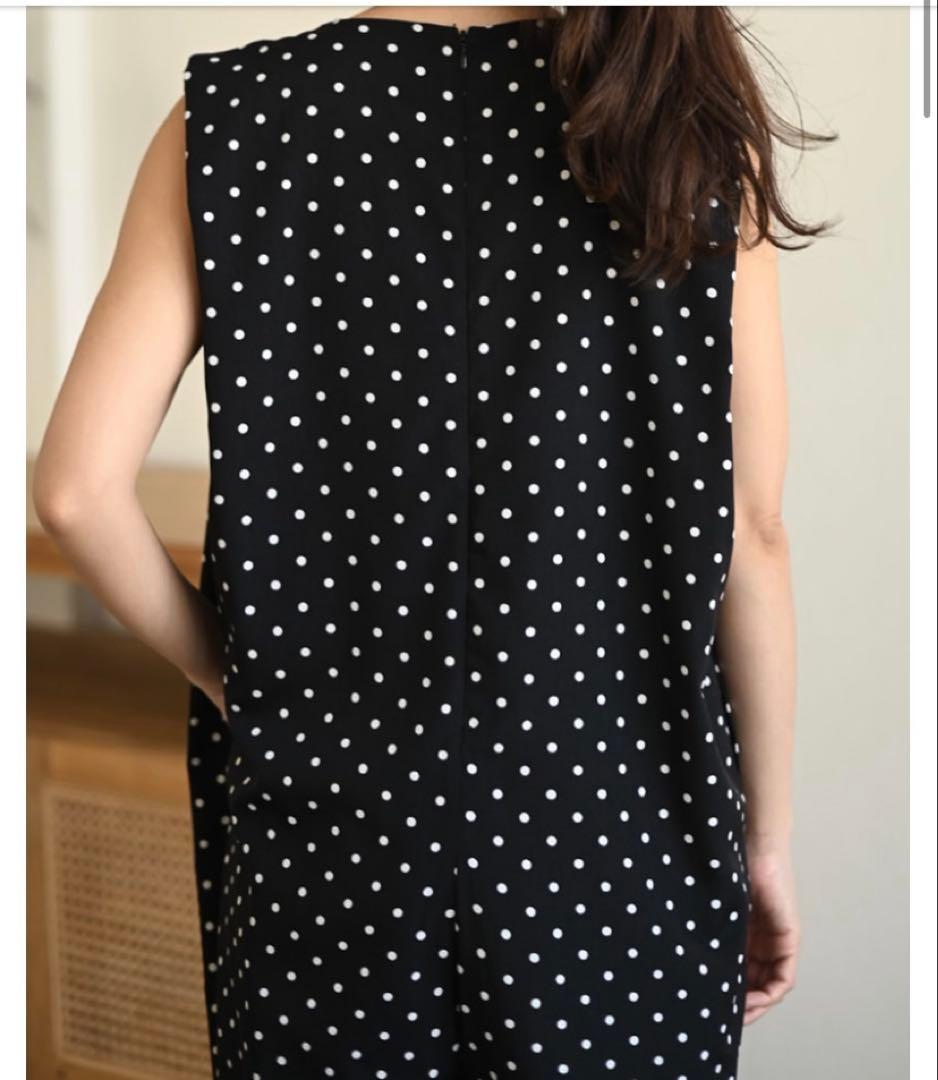 【週末限定】trefle＋1 スタイリッシュドットサロペット（水玉）