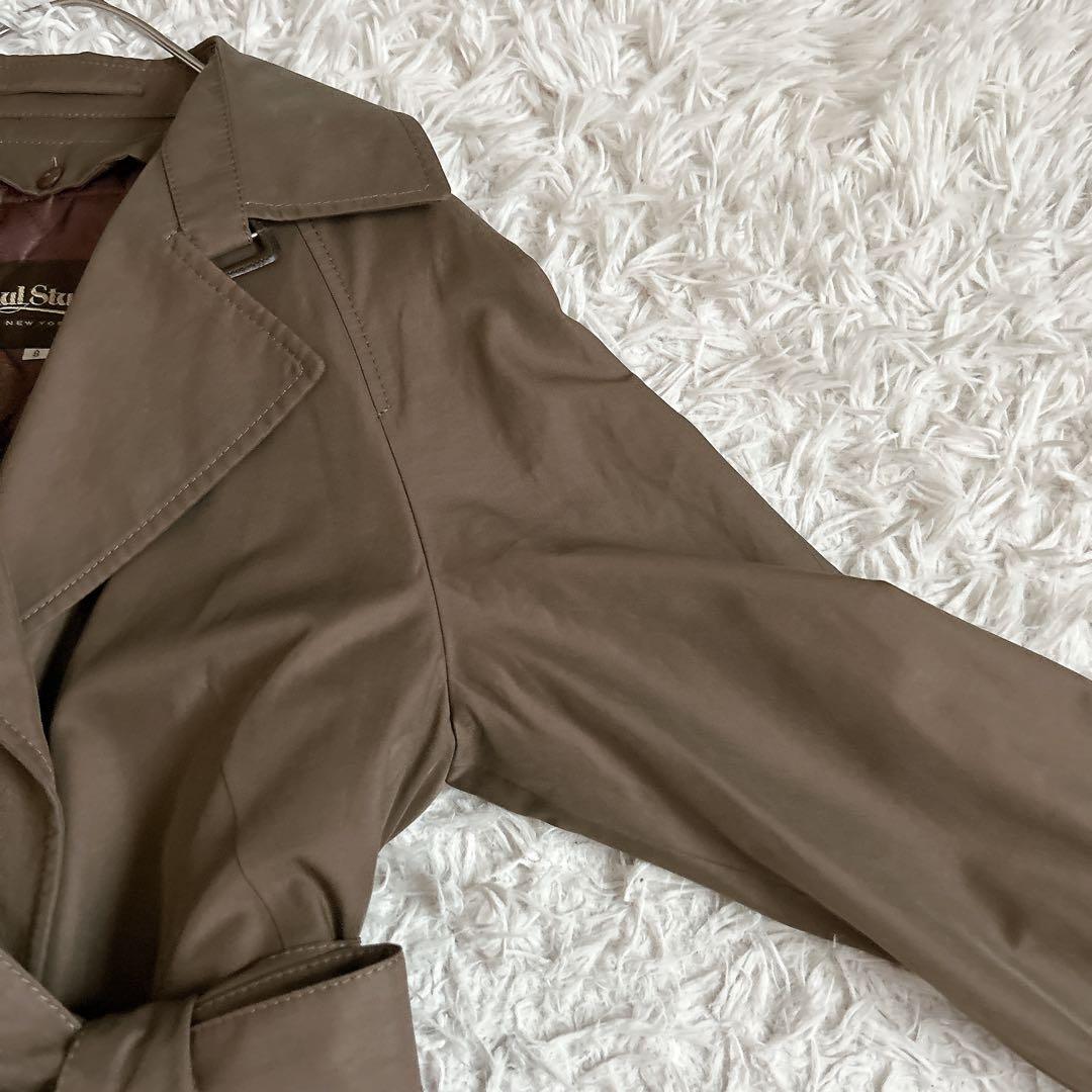 美品⁂ポールスチュアート⁂ ロングトレンチコート　ライナー　ベルト　ブラウン　M