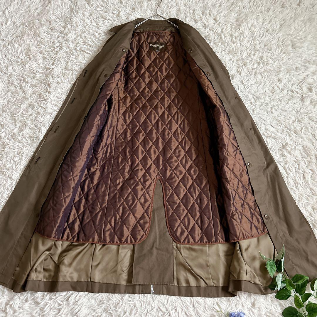 美品⁂ポールスチュアート⁂ ロングトレンチコート　ライナー　ベルト　ブラウン　M
