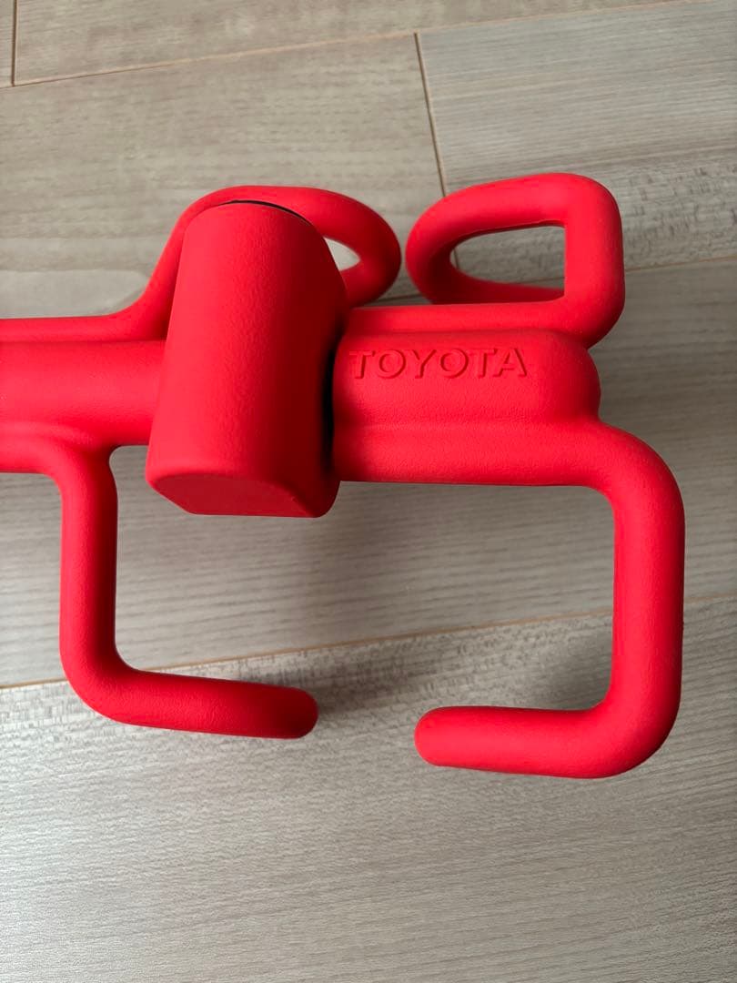 TOYOTA トヨタ純正ハンドルロック ステアリングロック 赤 鍵付き