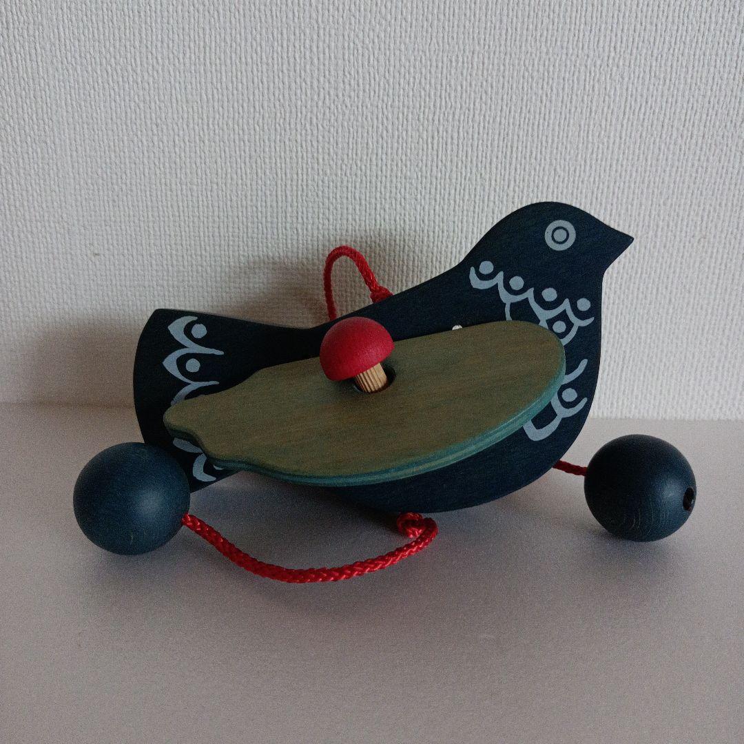 モビール 木製 鳥(青ボール)ドイツ製 ブライトシュベルツ社 希少品