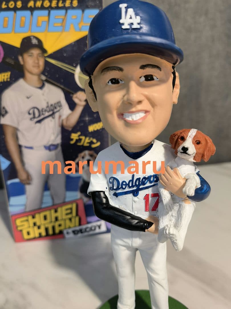 [本物]8月28日来場者限定 大谷翔平&デコピン ボブルヘッド ドジャース ⑥