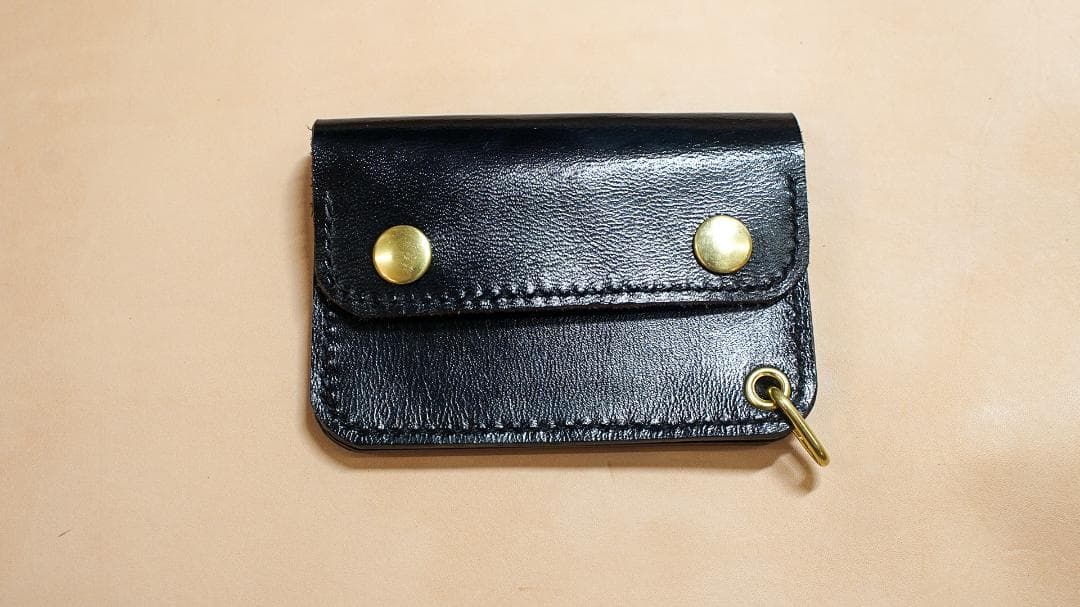 トラッカーウォレット ヘビタン タンニン鞣し 馬革 手縫い ホースレザー