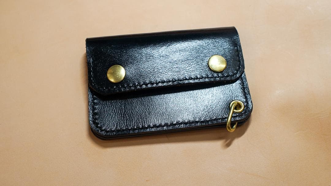 トラッカーウォレット ヘビタン タンニン鞣し 馬革 手縫い ホースレザー